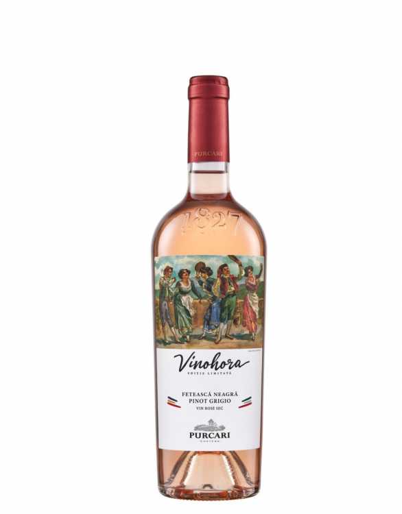 Вино «Vinohora» 2024 Feteasca Neagra - Pinot Grigio розовое, Purcari. 0,75 Вино «Vinohora» 2024 Feteasca Neagra - Pinot Grigio розовое, Purcari. 0,75