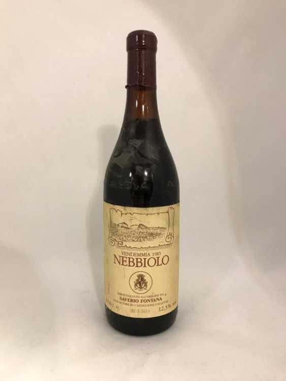 Вино "Nebbiolo Saverio Fontana Vendemmia" 1985 года.