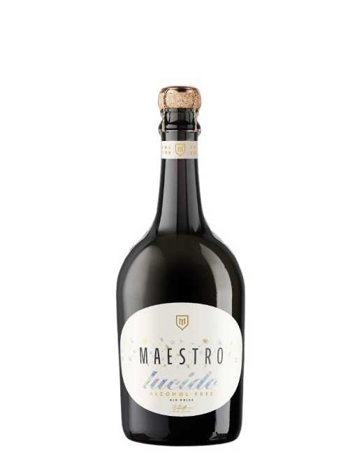 Шампанское «Maestro» Lucido, безалкогольное белое сладкое. 0,75