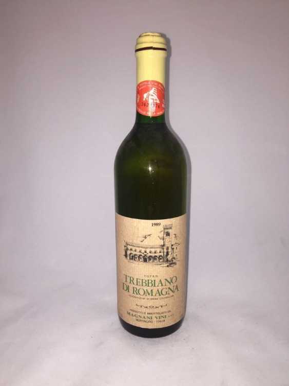 Вино "Trebbiano Di Romagna Magnani Vini" 1989 года.