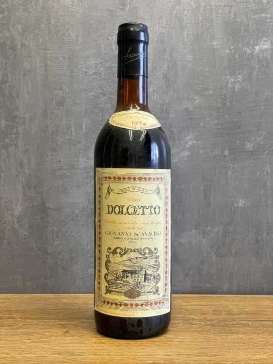 Вино Giovanni Scanavino Dolcetto 1974 года
