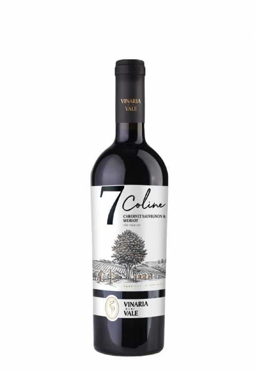Вино «7 Coline» 2023 Cabernet Sauvignon & Merlot, Vinaria din Vale. 0,75