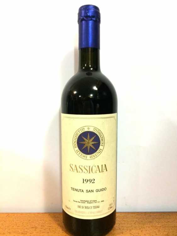 Вино "Sassicaia" 1992 года.